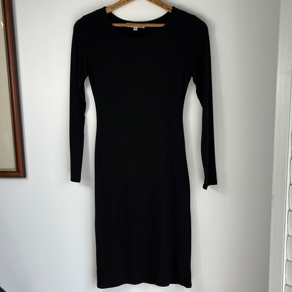 Midi Fitted Jersey Cotton Dress